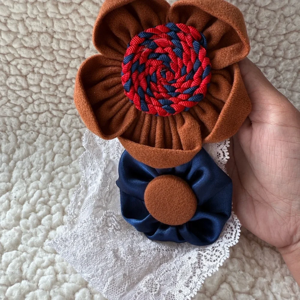 Lace Handmade with Floral Accents